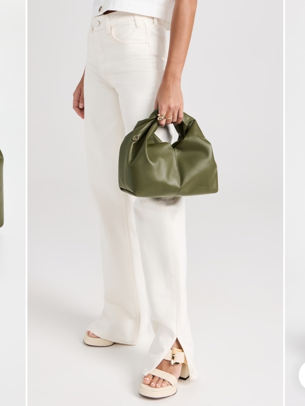 JW ANDERSON Cream Twist Hobo Bag